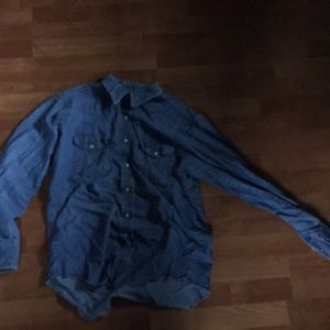 Wrangler denim pearl snap 161/2-34